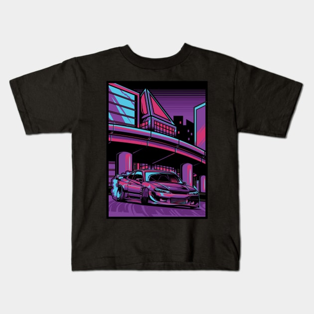 Nissan Silvia s15 Kids T-Shirt by JDMAPEX